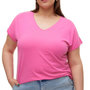 Voir la diapositive 1 : Vero Moda T shirt  Fushia Femme Vero Moda Aya Curve