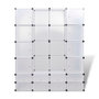 Voir la diapositive 4 : VIDAXL Cabinet modulable avec 18 compartiments blanc 37x146x180,5 cm