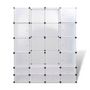 Voir la diapositive 4 : VIDAXL Cabinet modulable avec 18 compartiments blanc 37x146x180,5 cm