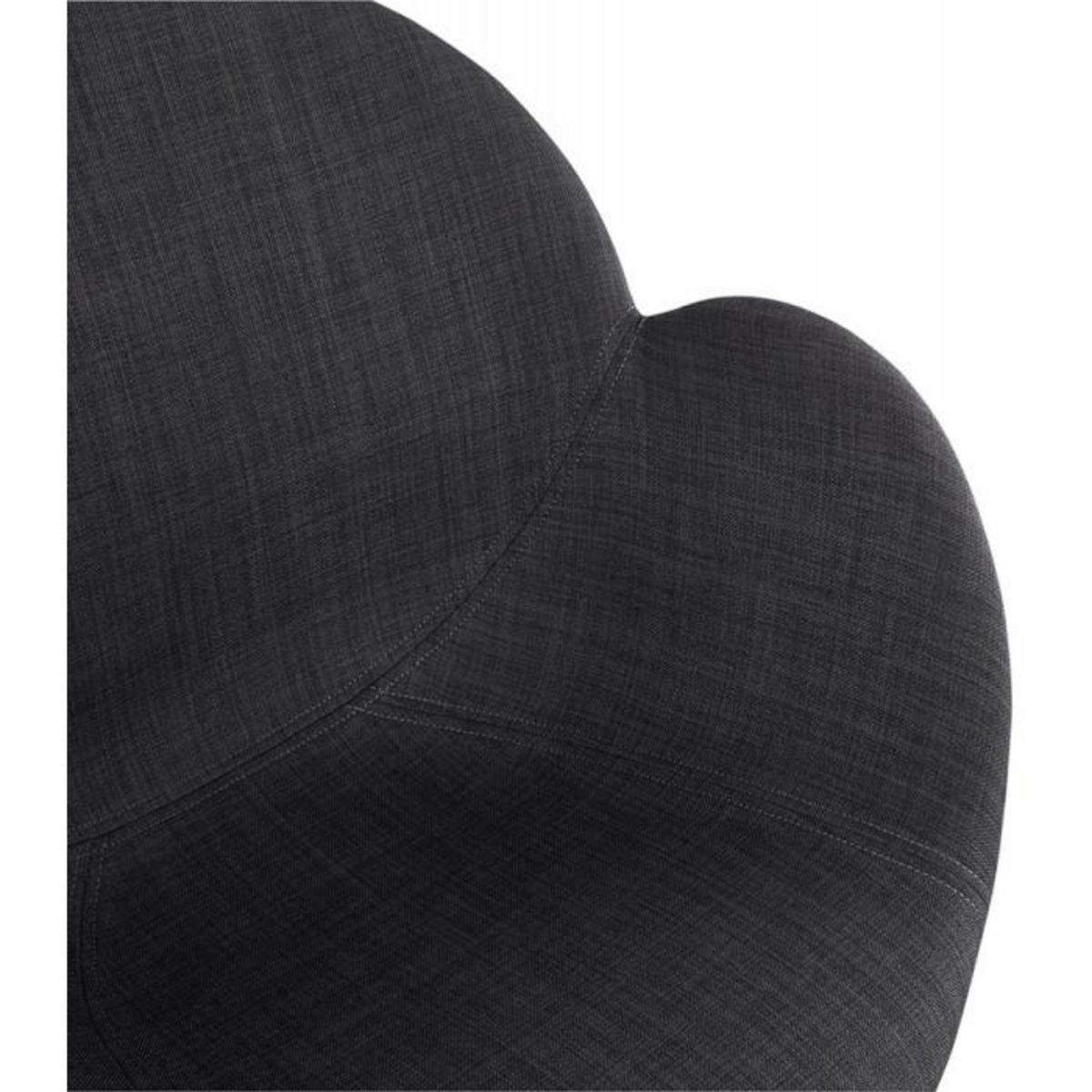 Paris Prix Chaise Design en Tissu  Maryellen  85cm Gris Foncé