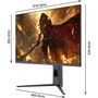 Voir la diapositive 4 : SKILLKORP Ecran PC Gamer M27 Plat 27'' Plat Fast IPS 2025