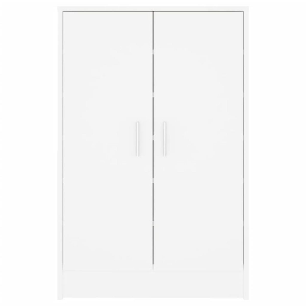VIDAXL Armoire a chaussures Blanc 60x35x92 cm Bois d'ingenierie