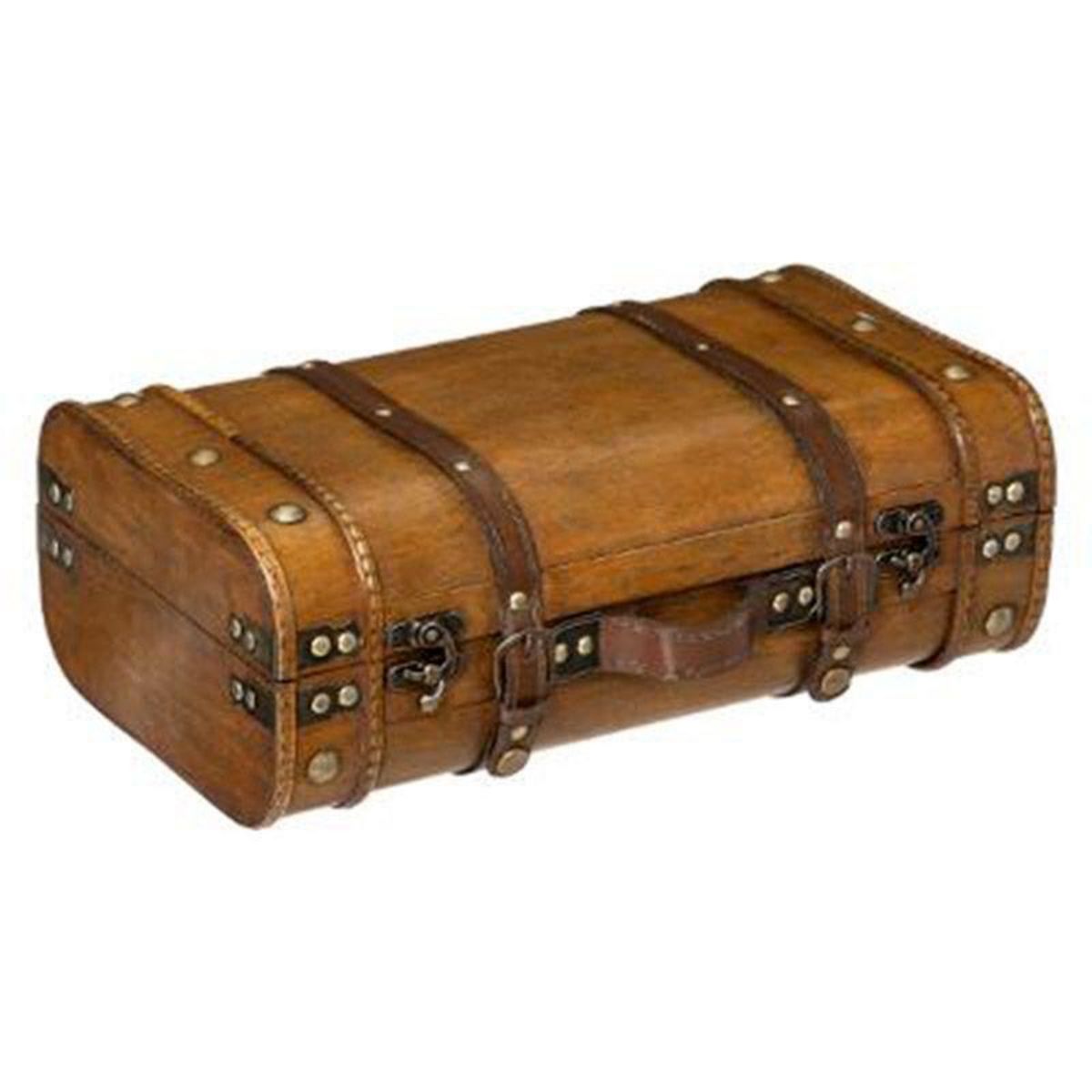  Lot de 2 Valises Déco  Voyage  45cm Marron