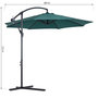 Voir la diapositive 3 : OUTSUNNY Parasol déporté octogonal inclinable manivelle pied acier Ø 3 x 2,5H m vert