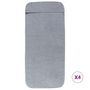 Voir la diapositive 3 : VIDAXL Serviettes de plage 4 pcs gris 60x135 cm tissu 400 GSM