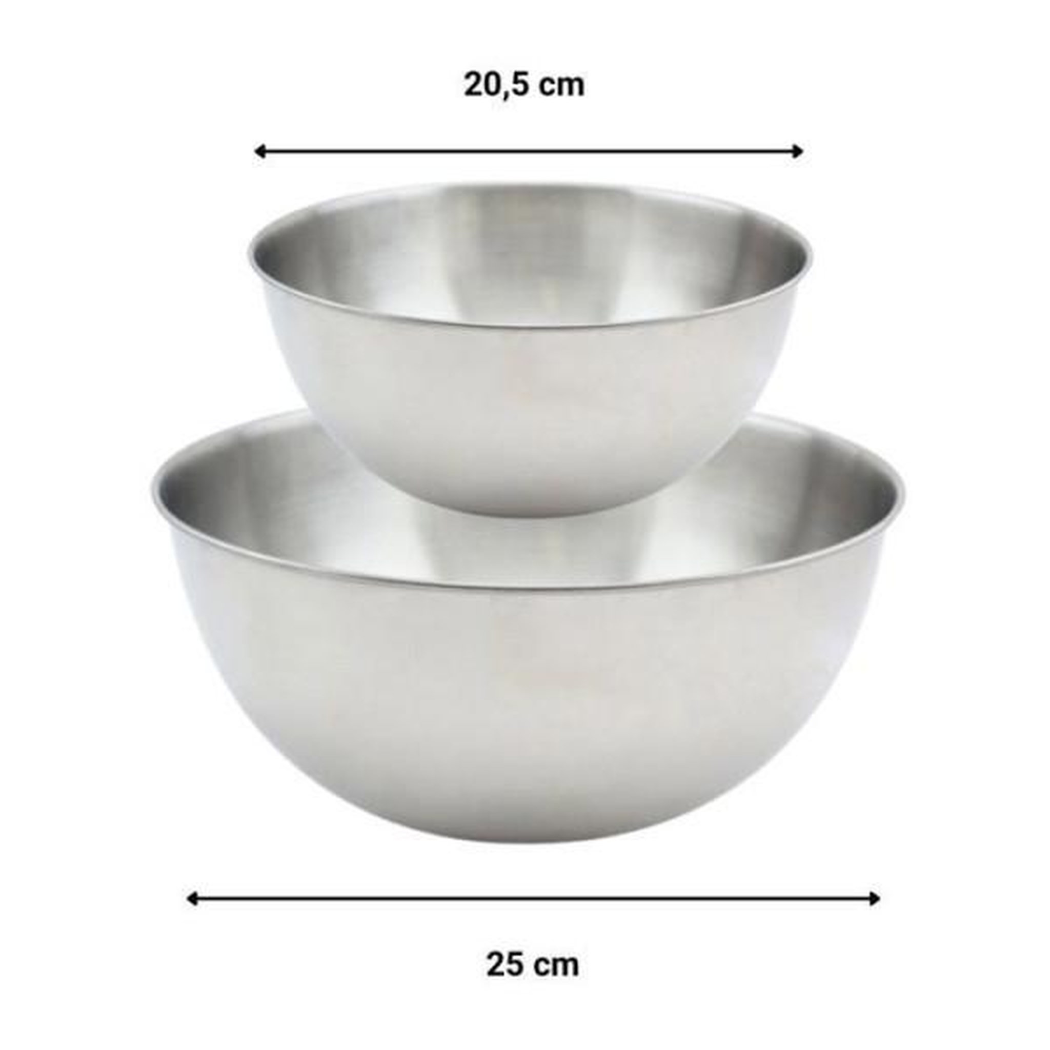 Voir la diapositive 4 : Fackelmann Set de 2 saladiers et couverts a salade - fackelmann - 20,5 et 25 cm