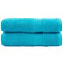 Voir la diapositive 1 : VIDAXL Essuie mains de qualité supérieure SOLUND 2 pcs turquoise