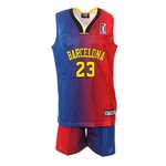SPORTZONE Barcelona Ensemble de basket Bleu/ Enfant Sport Zone. Coloris disponibles : Rouge