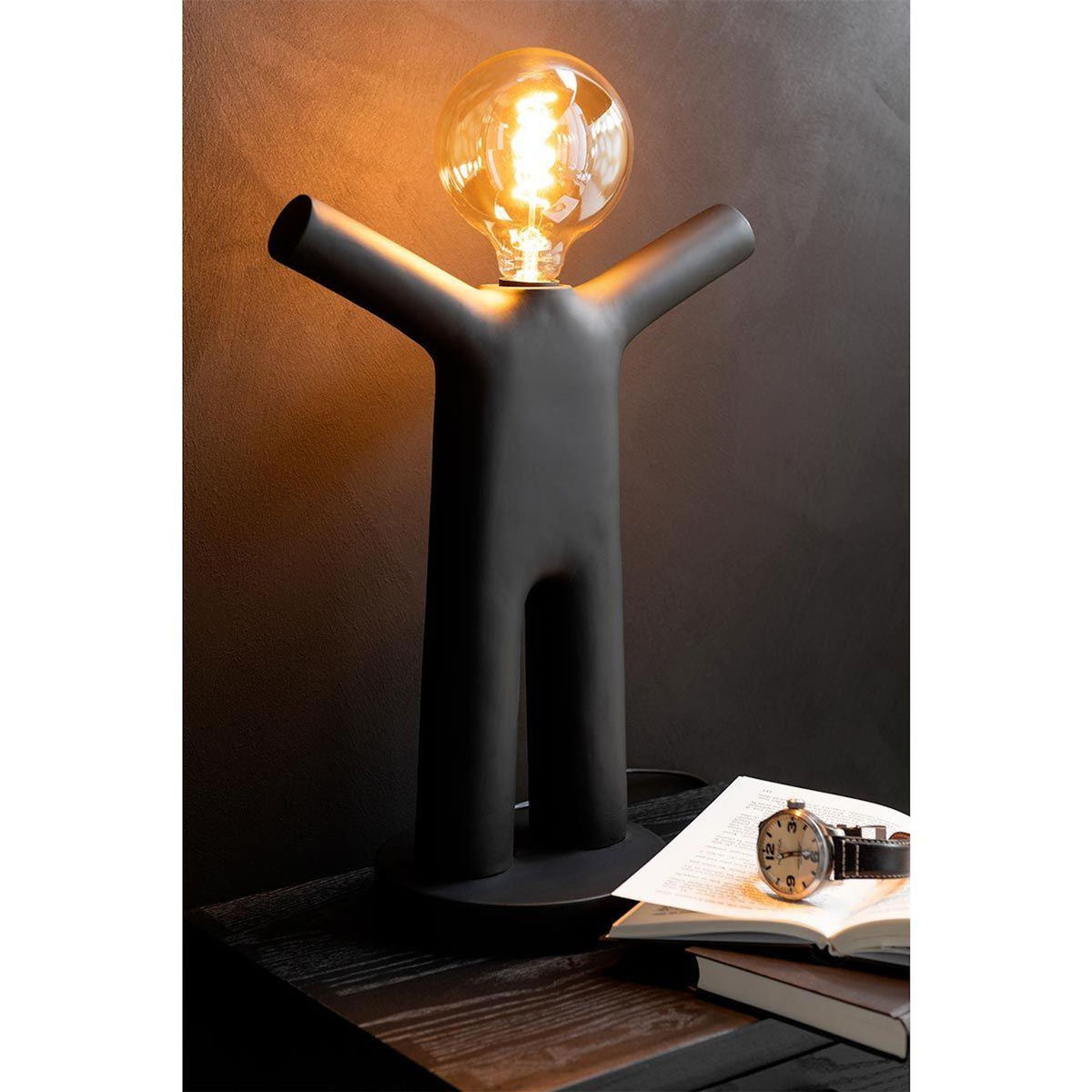 Paris Prix Lampe à Poser Déco  P'tit Maurice  44cm Noir