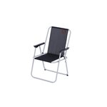 O'Camp Fauteuil piccolo de camping pliable - O'Camp - Noir - Dimensions : 57 x 55 x 80 cm