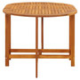 Voir la diapositive 5 : VIDAXL Table de jardin 130x90x72 cm Bois d'acacia massif