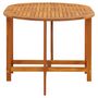 Voir la diapositive 5 : VIDAXL Table de jardin 130x90x72 cm Bois d'acacia massif