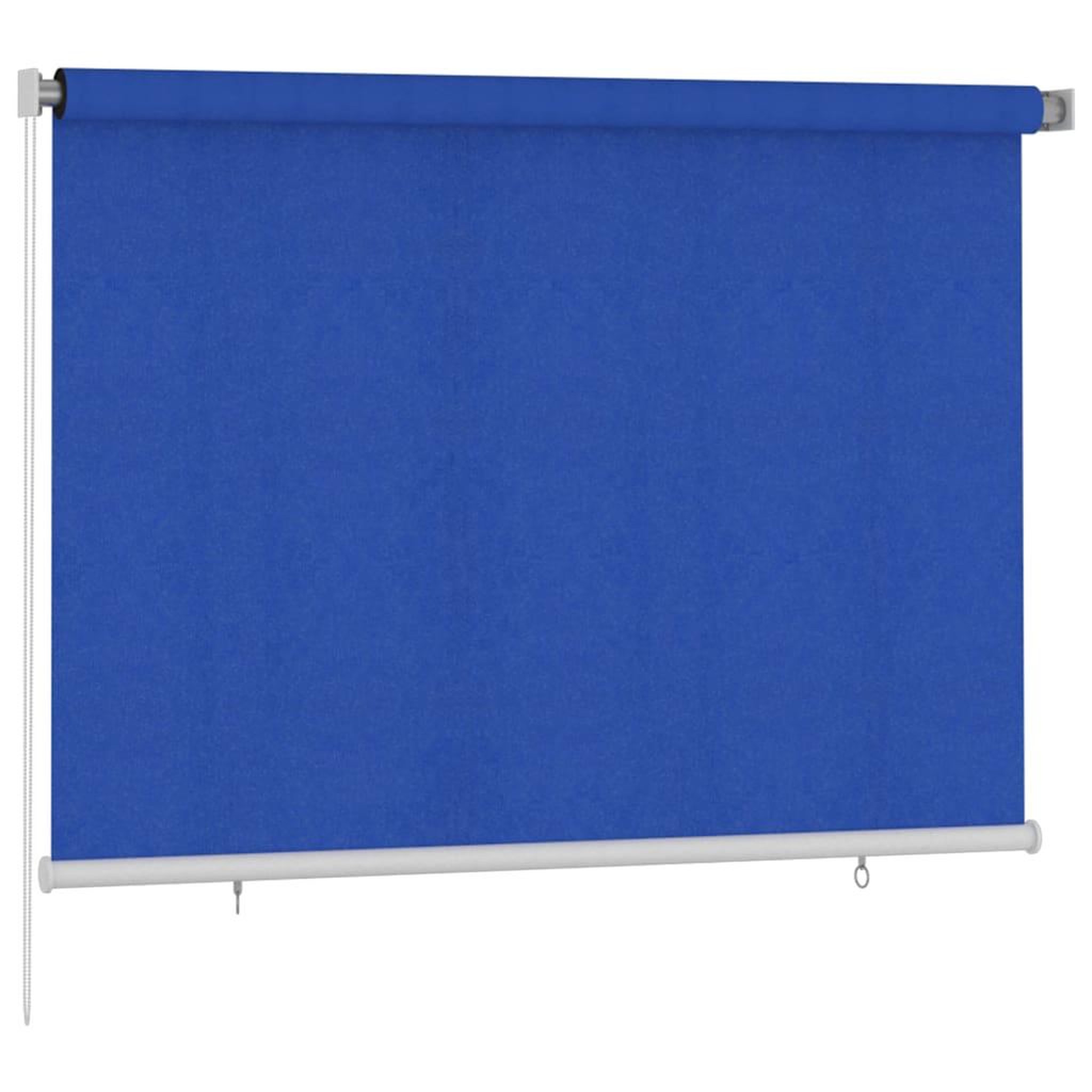 Voir la diapositive 2 : VIDAXL Store roulant d'exterieur 205 (l) x 140 (h) cm bleu hdpe