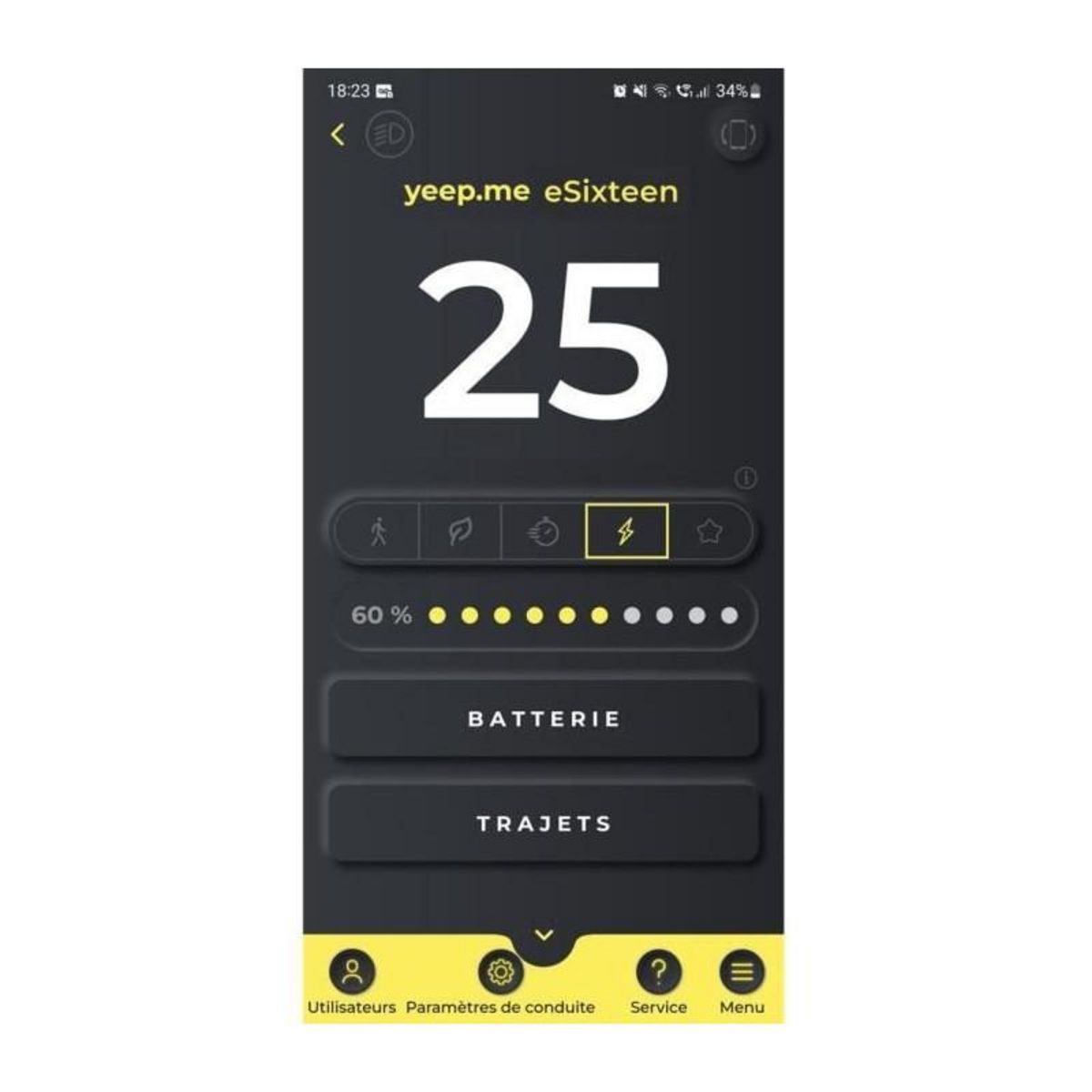 YEEP.ME Draisienne électrique - YEEP.ME - eSixteen - 350W - 16'' - 10.4Ah - 30km - Connectée - Gris Foncé métallisé - Garantie 5 an