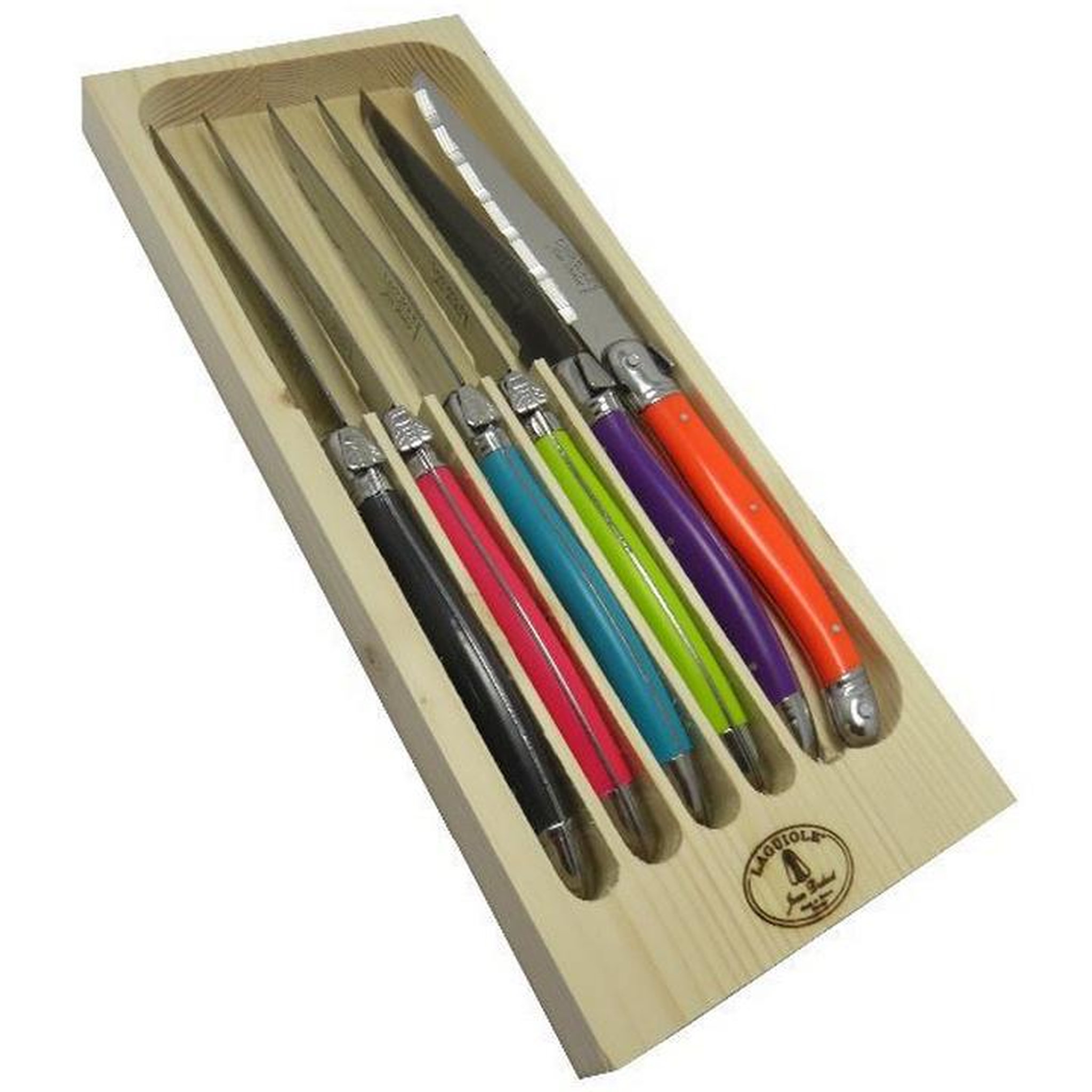 Voir la diapositive 3 : Jean dubost Coffret de 6 couteaux à steak - loo60011ton