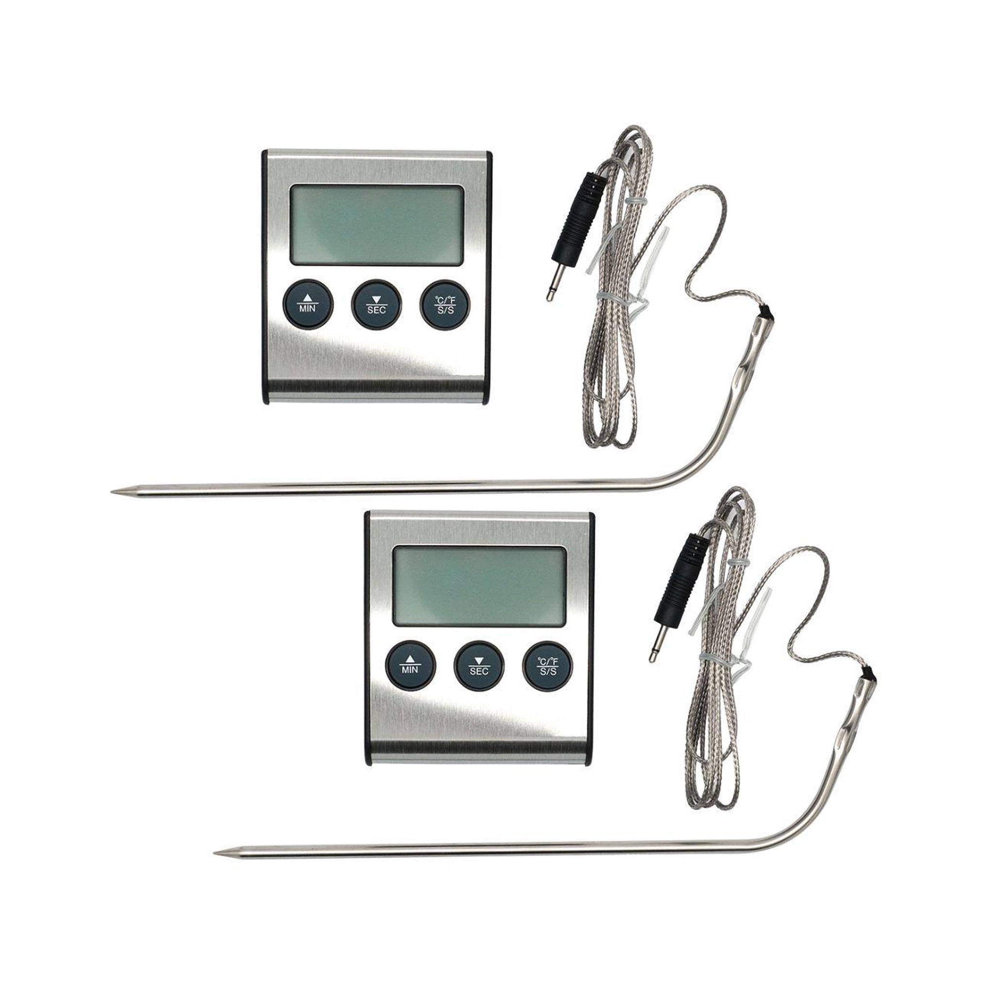 Fackelmann Set de 2 thermomètres de cuisine digital avec sonde fackelmann basic