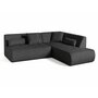 Voir la diapositive 2 : LISA DESIGN Onyx - canapé modulable d'angle droit - 5 places - en velours côtelé