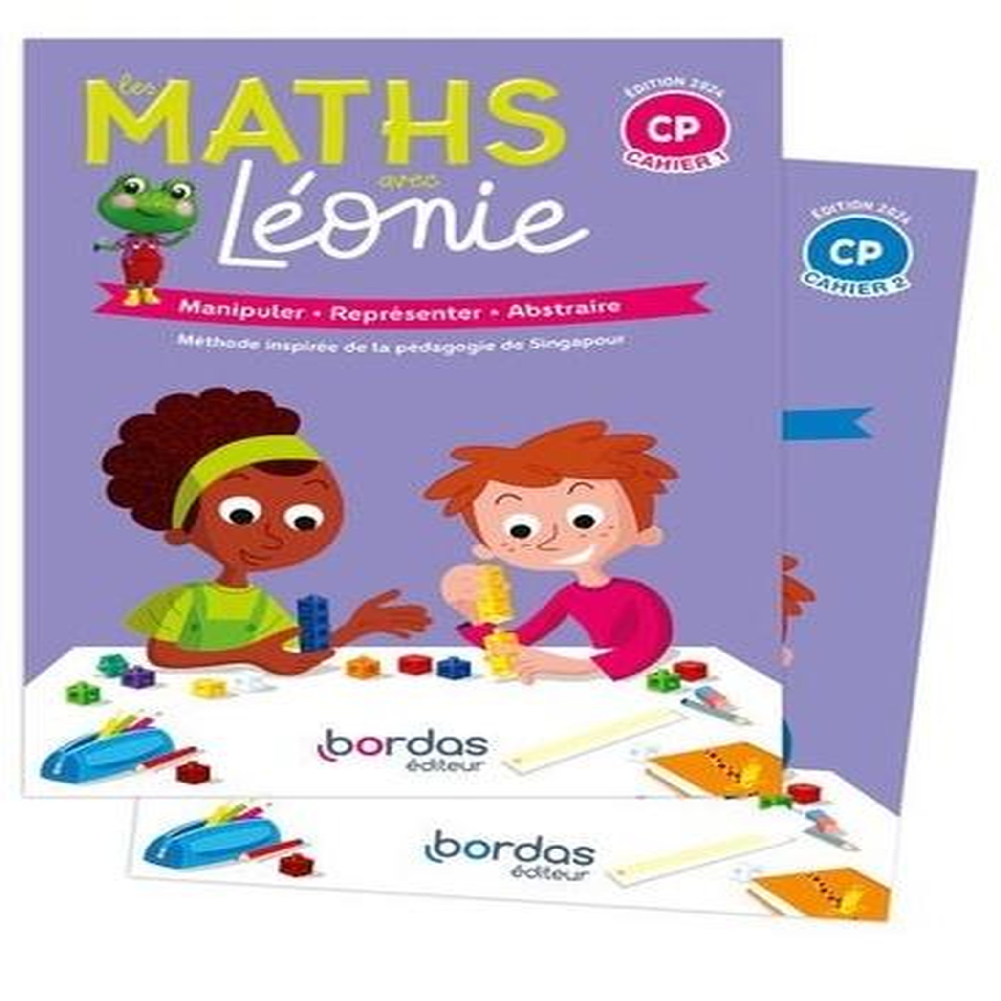 LES MATHS AVEC LEONIE CP. CAHIERS 1 ET 2, EDITION 2024, Mongibeaux Roger