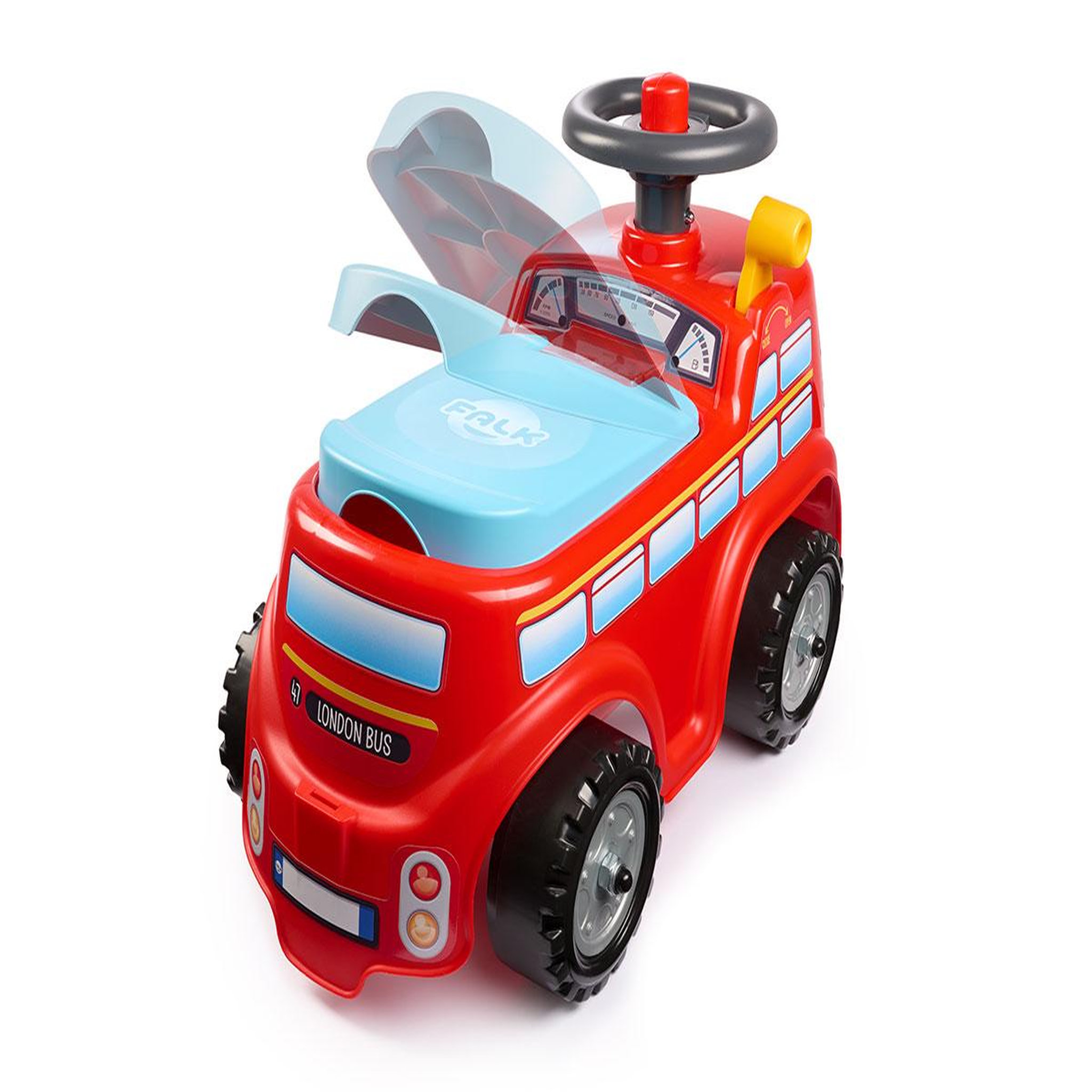 Voir la diapositive 2 : FALK Porteur enfant Bus Londonien 1 à 3 ans - Falk