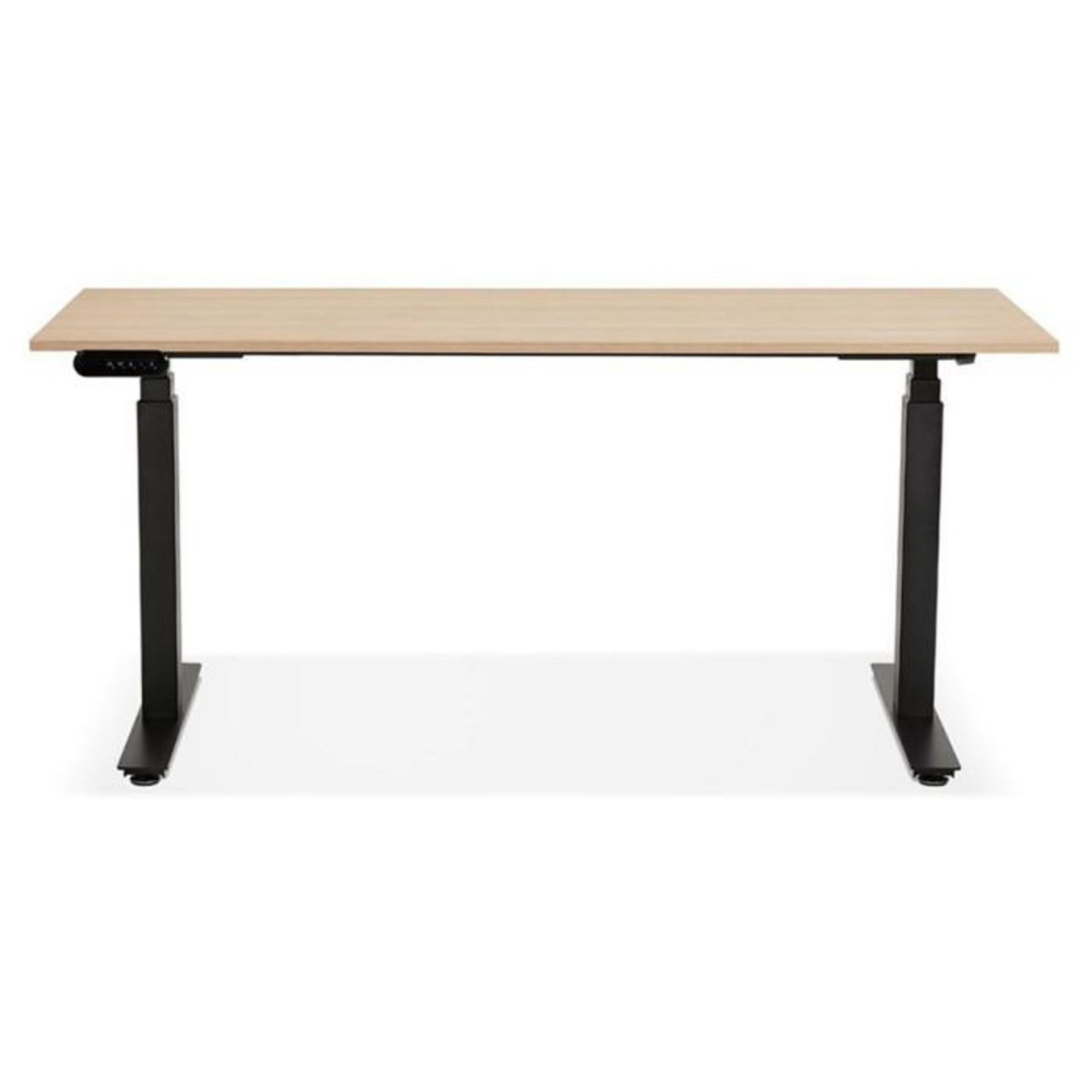 Paris Prix Bureau Ergonomique Réglable  Électrique  140cm Naturel & Noir