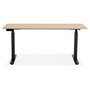 Voir la diapositive 2 : Paris Prix Bureau Ergonomique Réglable  Électrique  140cm Naturel & Noir