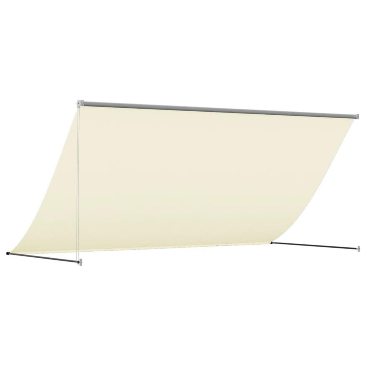 VIDAXL Auvent retractable creme 300x150 m tissu et acier