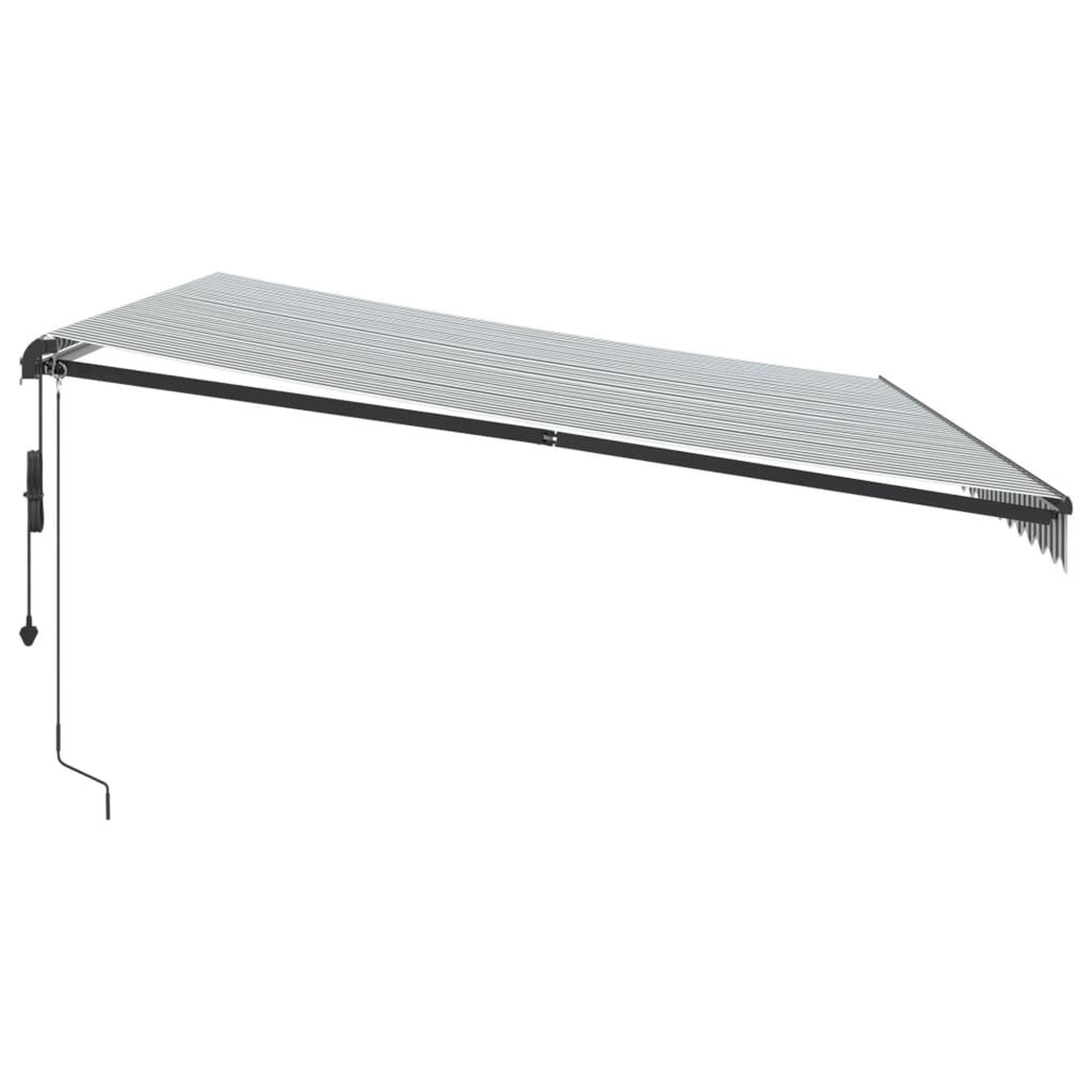 Voir la diapositive 5 : VIDAXL Auvent retractable automatique avec LED anthracite et blanc
