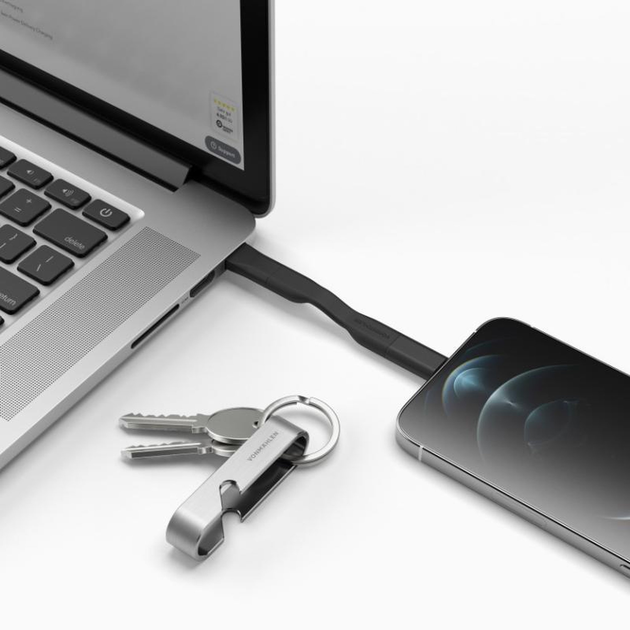Voir la diapositive 2 : VONMAHLEN VonMählen All-in-one Allinone cable High Six 6in1 black silver incl Bottleopener (HSI00002)