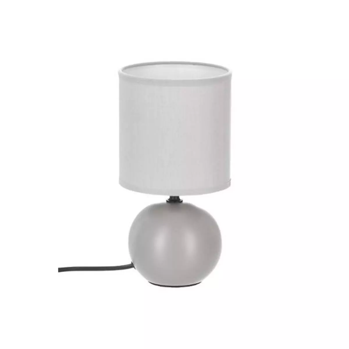 ATMOSPHERA Lampe à Poser Céramique  Boule  25cm Gris Mat