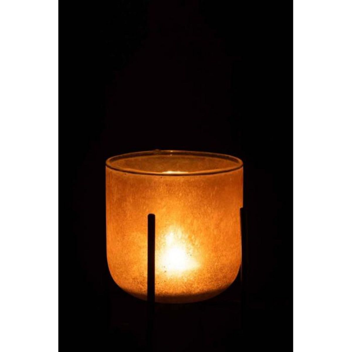 Paris Prix Photophore sur Pied Déco  Astor  16cm Ambre