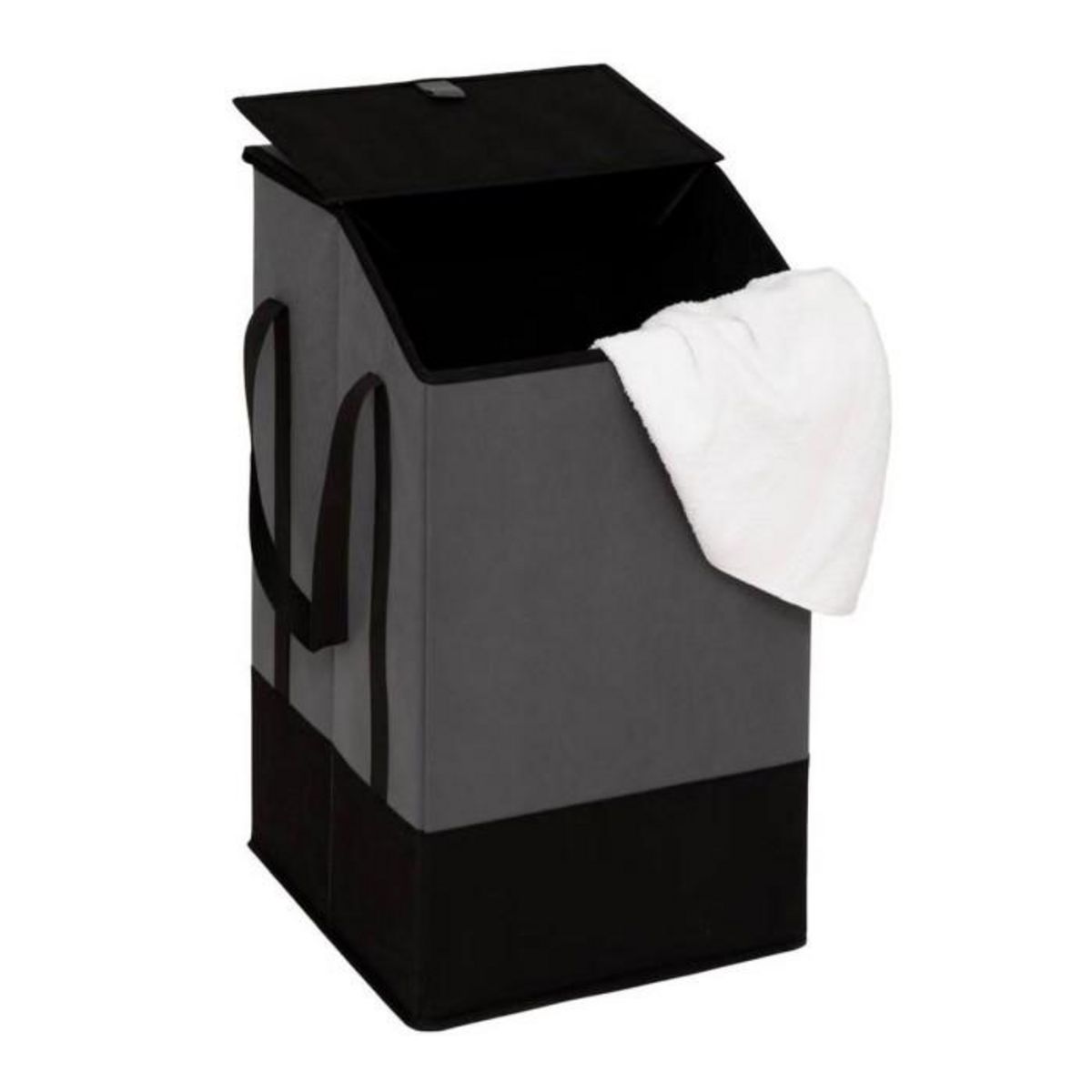 FIVE Panier à Linge en Tissu  Bicolore  45L Gris