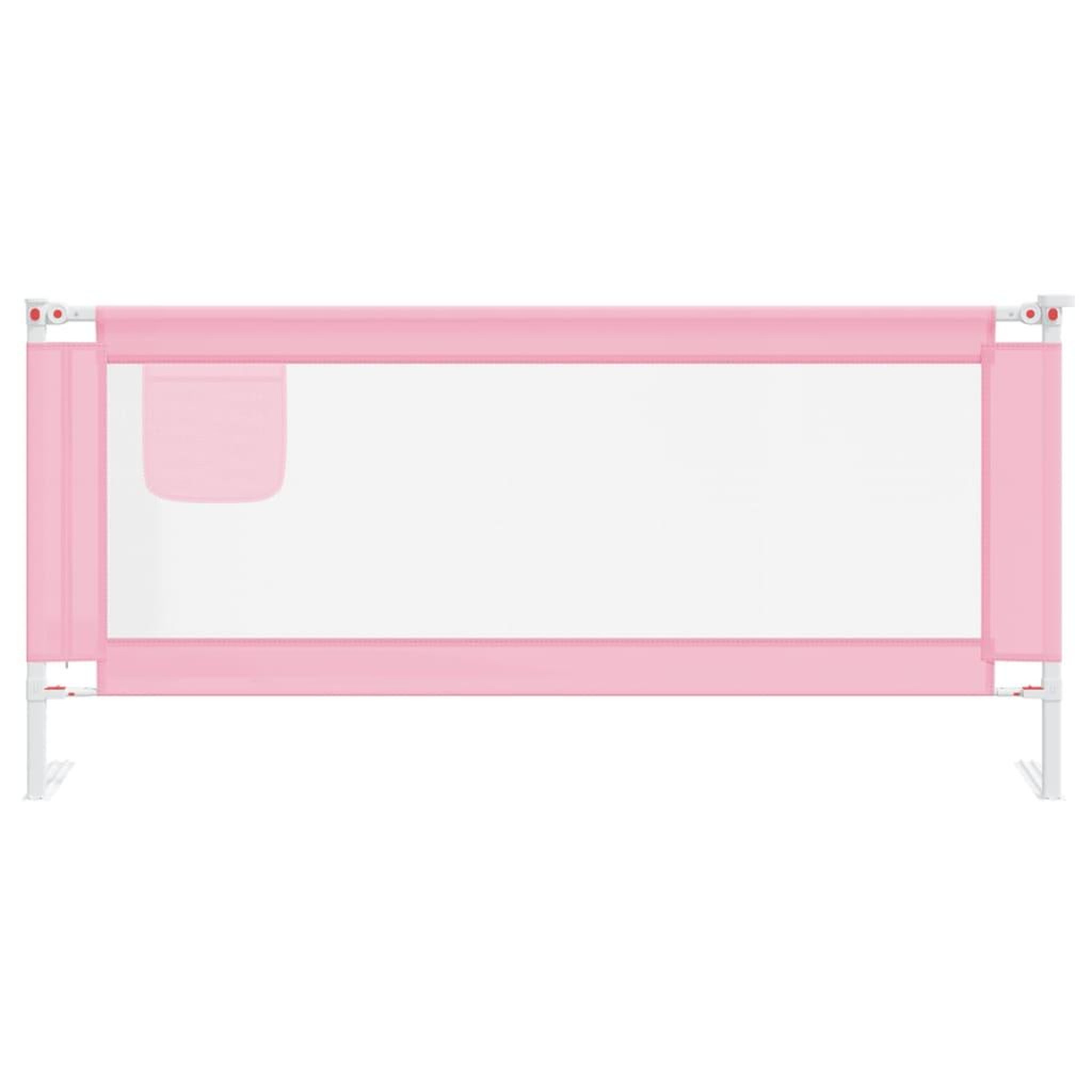 Voir la diapositive 3 : VIDAXL Barriere de securite de lit d'enfant Rose 200x25 cm Tissu