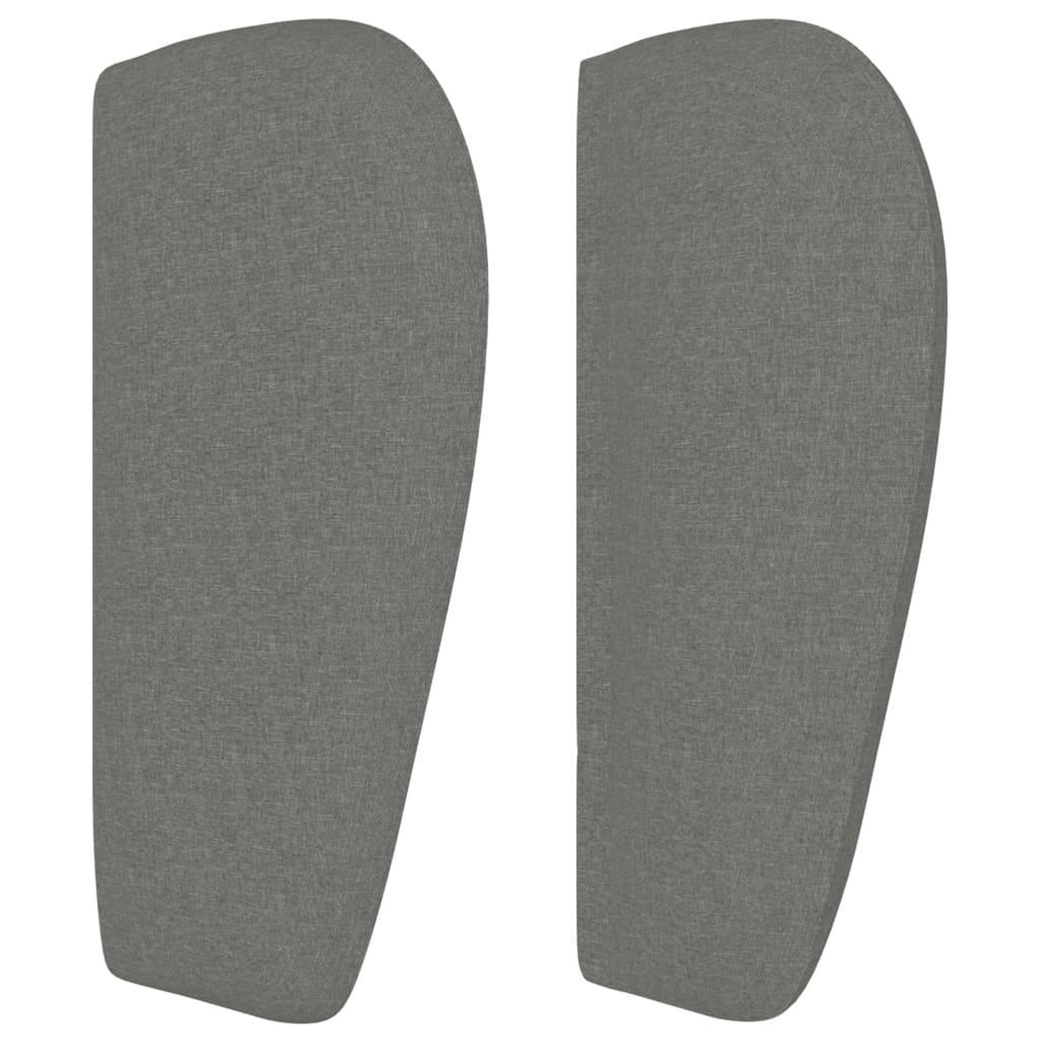 Voir la diapositive 4 : VIDAXL Tete de lit avec oreilles Gris fonce 93x23x78/88 cm Tissu