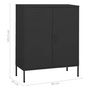 Voir la diapositive 6 : VIDAXL Armoire de rangement Anthracite 80x35x101,5 cm Acier