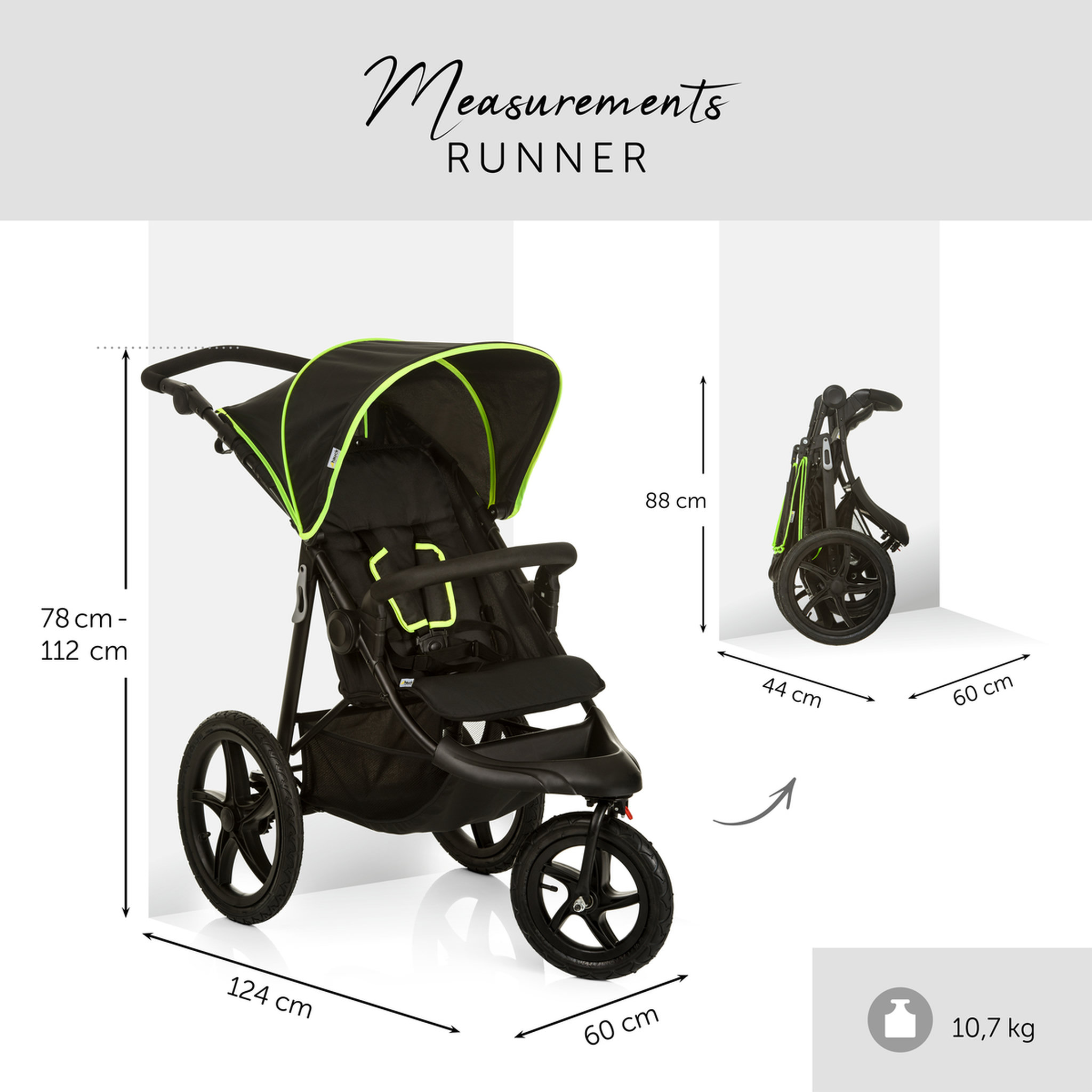 Voir la diapositive 3 : HAUCK Poussette Jogger Runner