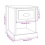 Voir la diapositive 6 : VIDAXL Tables de chevet 2 pcs blanc 39x39x47,5 cm bois d'ingenierie