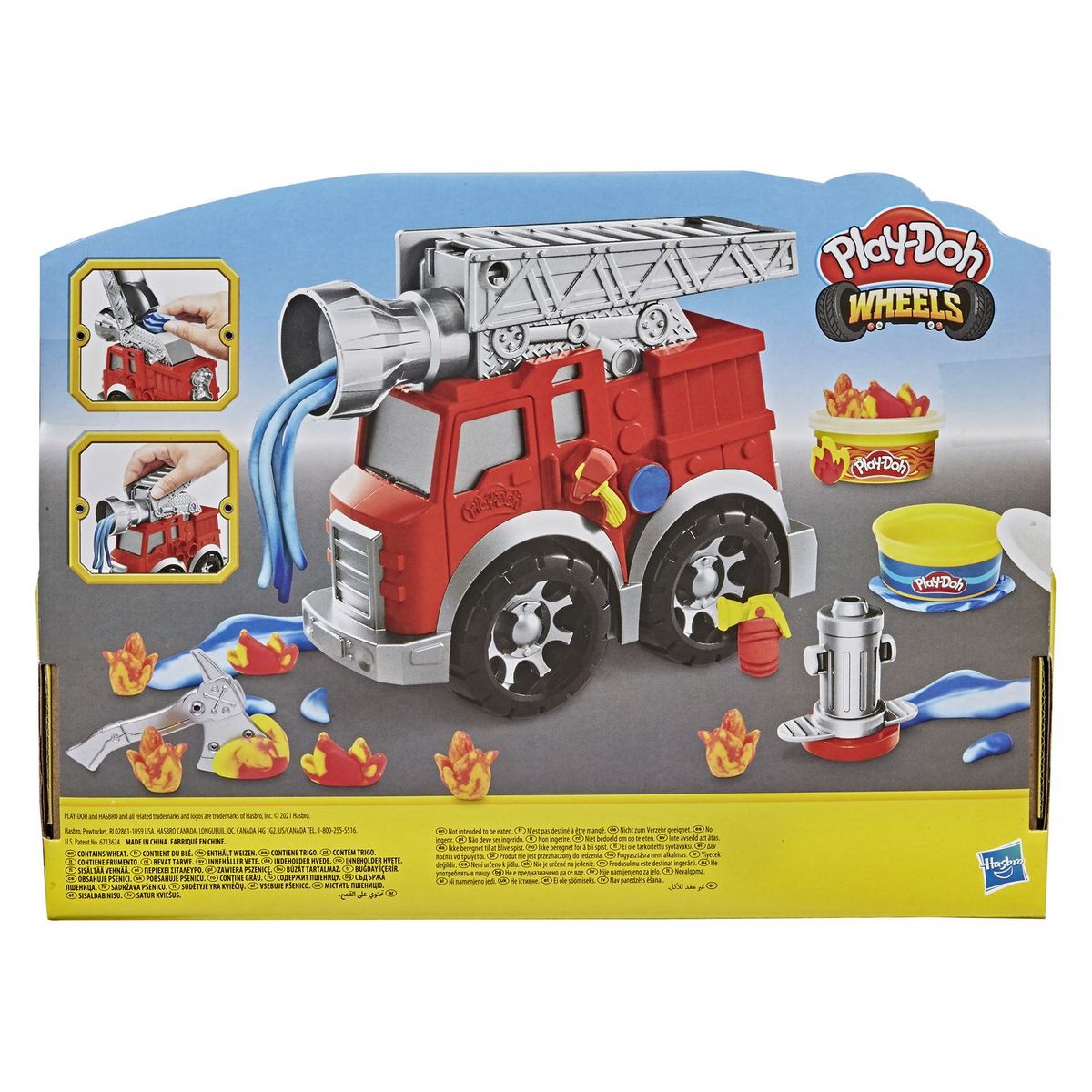 HASBRO Play-Doh Wheels - Mon premier camion de pompier Play-Doh 