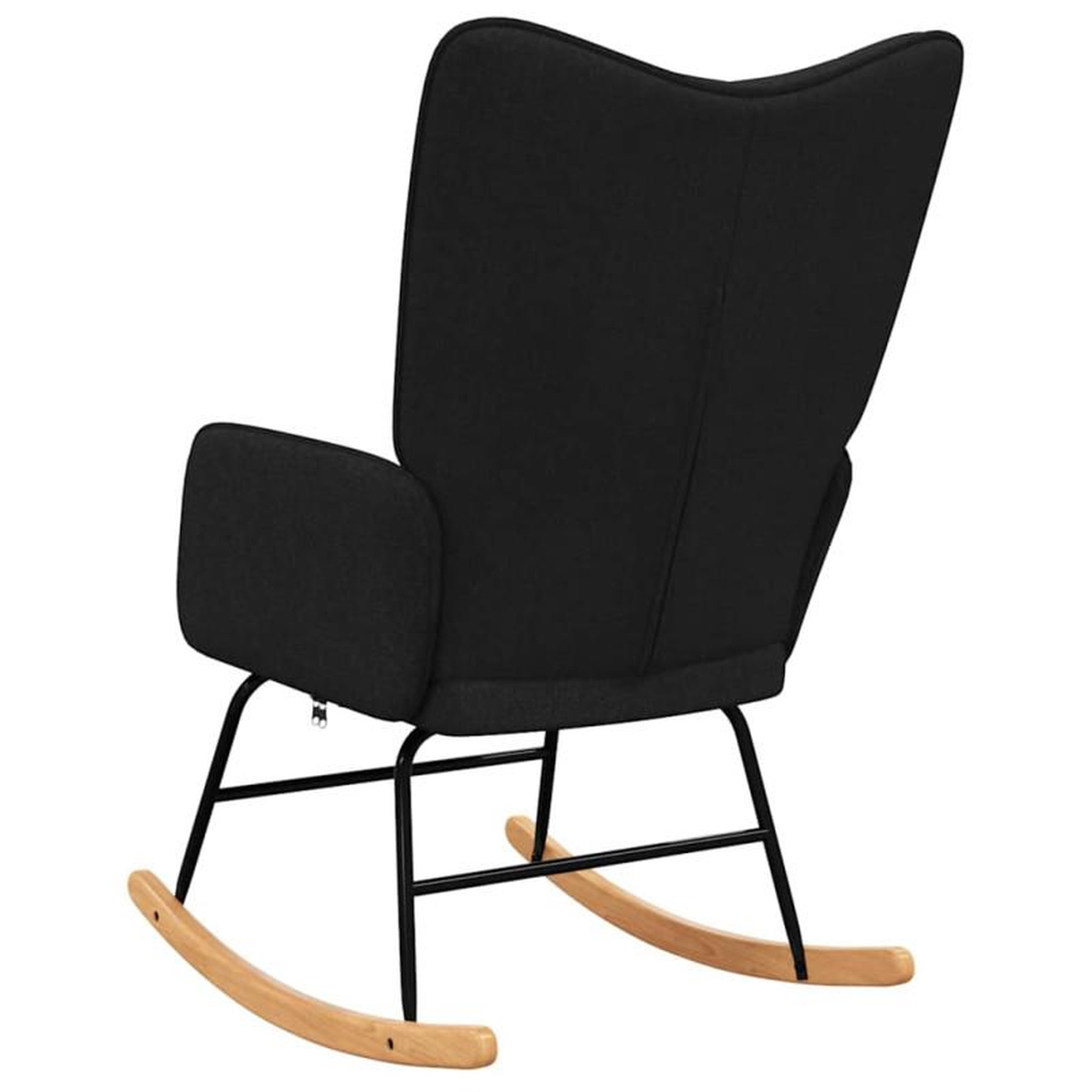 Voir la diapositive 5 : VIDAXL Chaise à bascule Noir Tissu