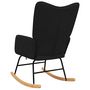 Voir la diapositive 5 : VIDAXL Chaise à bascule Noir Tissu