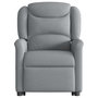 Voir la diapositive 5 : VIDAXL Fauteuil de massage inclinable Gris clair Tissu