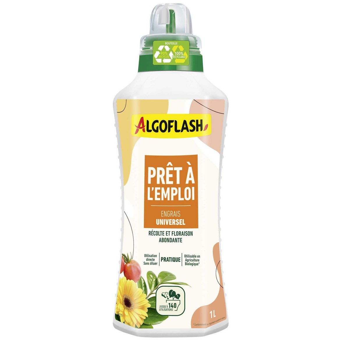 ALGOFLASH Engrais Universel Prêt à l'emploi ALGOFLASH 1L