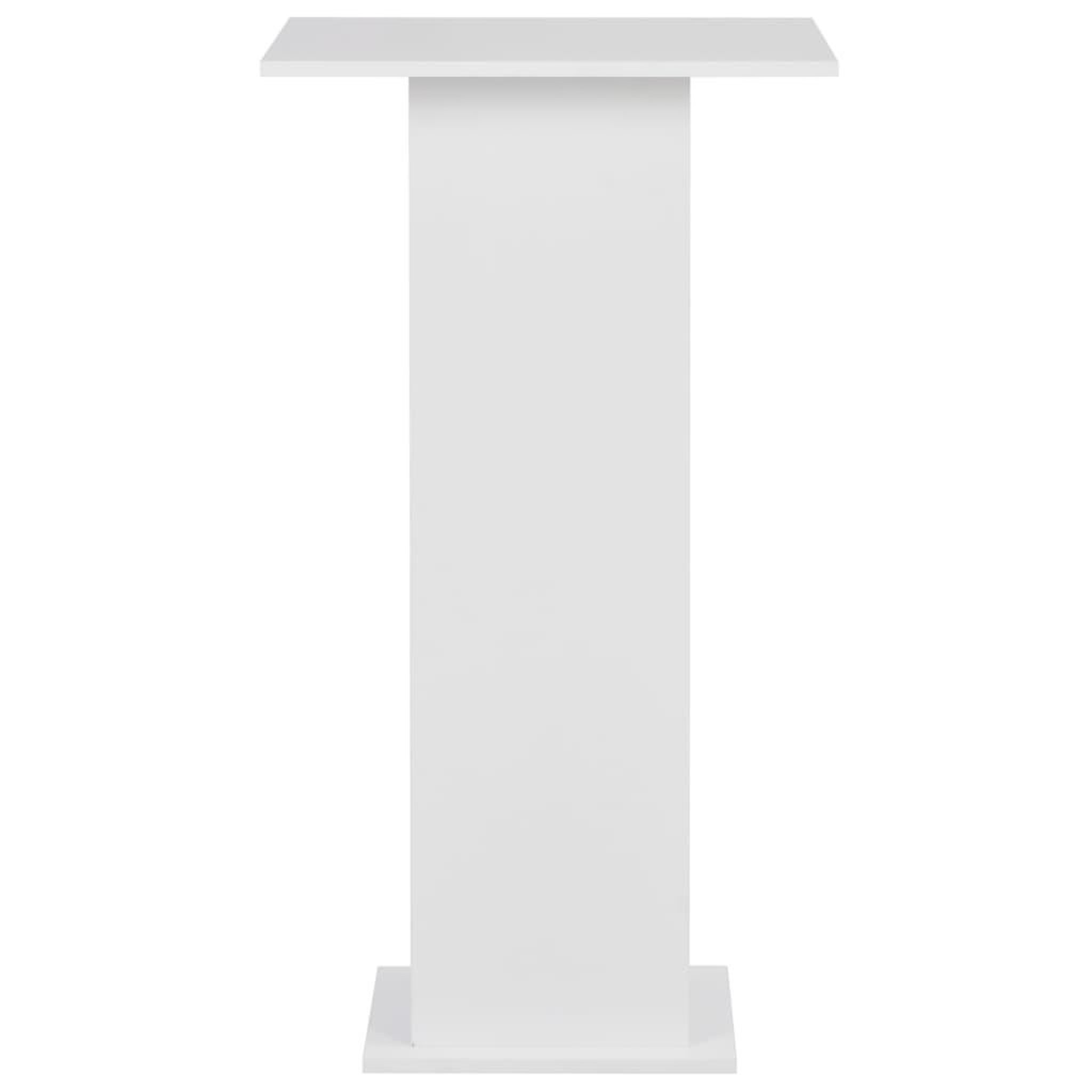 Voir la diapositive 3 : VIDAXL Table de bar Blanc 60x60x110 cm