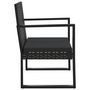 Voir la diapositive 5 : VIDAXL Salon de jardin 4 pcs avec coussins Noir Resine tressee
