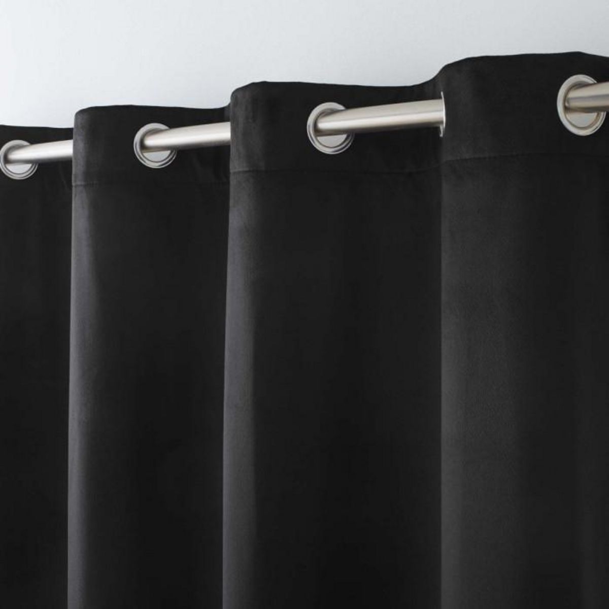Paris Prix Rideau Isolant Velours  Polarchic  140x260cm Noir