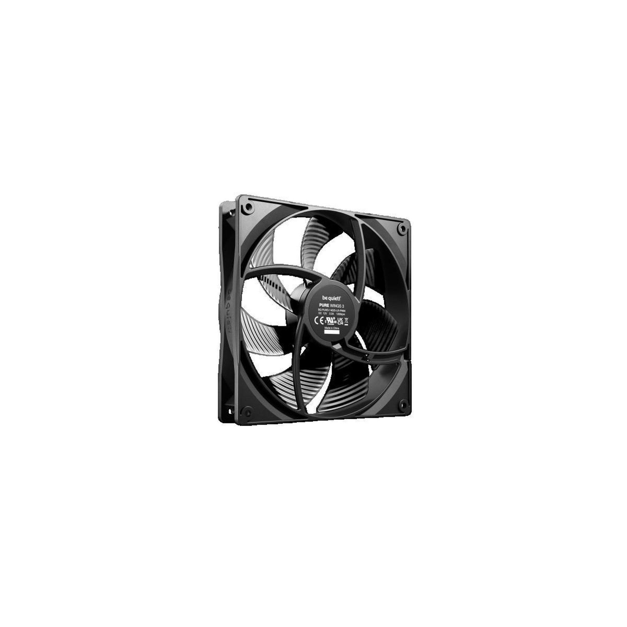 Voir la diapositive 2 : BE QUIET Ventilateur be-quiet Pure Wings 3 140 mm PWM