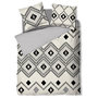 Voir la diapositive 1 : Dourev Housse de couette 240x220 Ethnique losange + 2 taies coton 42 fils