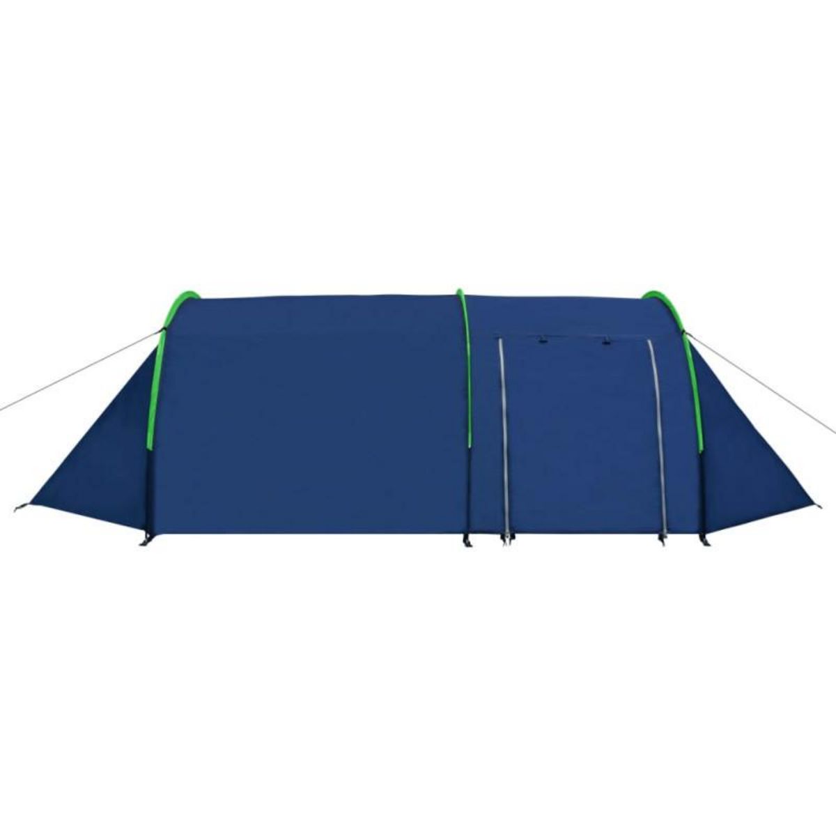VIDAXL Tente de camping 4 personnes Bleu marine et vert