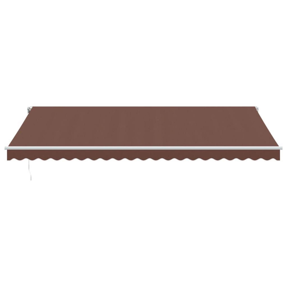 VIDAXL Auvent retractable automatique avec LED marron 500x350 cm