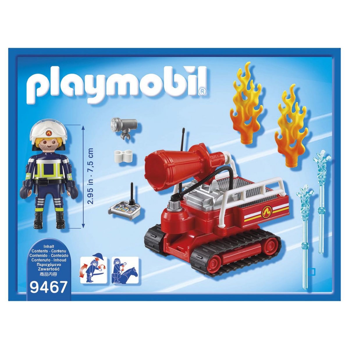 PLAYMOBIL 9467 - City Action - Pompier avec robot d'intervention