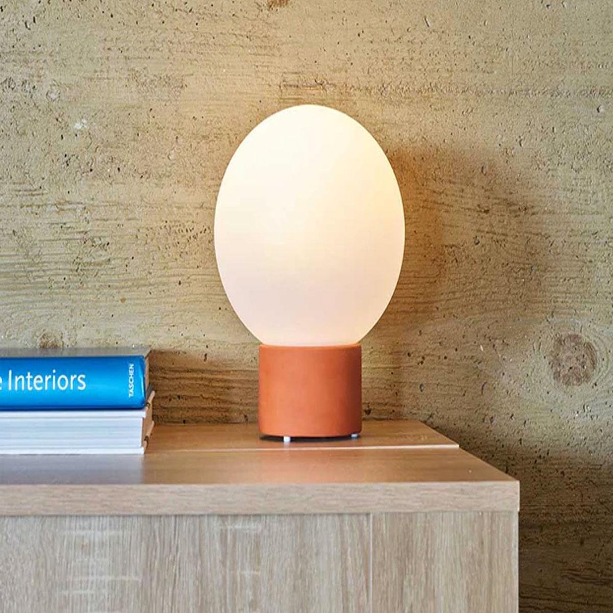Voir la diapositive 2 : Lumisky Lampe de table de table sans fil touch LED terre cuite